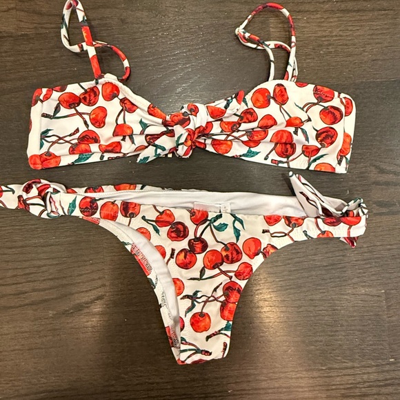 Cherry Print Bikini Set - Picture 1 of 2